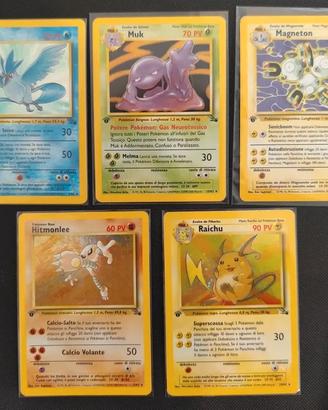 Lotto carte Pokémon FOSSIL HOLO ita prima edizione