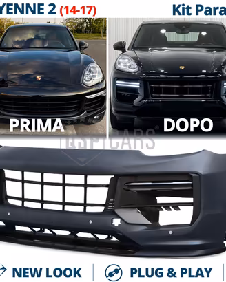 PARAURTI per Porsche Cayenne 2 UPGRADE in TURBO GT