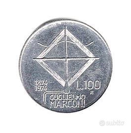 100 Lire - ( Guglielmo Marconi ) - 1874 / 1974