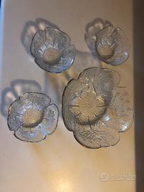 Set. Vintage.Ciotola con 3 ciotoline per maced