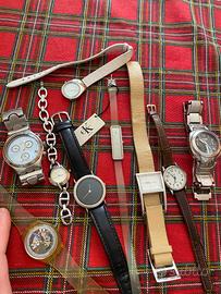 Lotto 9 orologi (Swatch, D&G, Breil, ecc.)