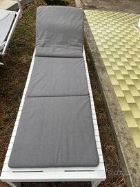Sdraio per giardino con cuscino