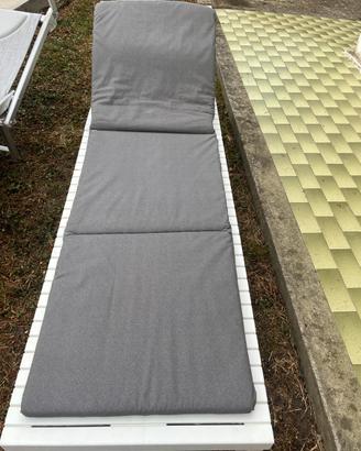 Sdraio per giardino con cuscino