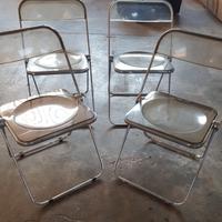 Quattro sedie Plia Piretti Castelli design anni 70