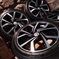 Cerchi Brescia 17 " (5x112) gommati Michelin 