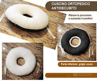 Cuscino antidecubito rotondo con foro per coccige