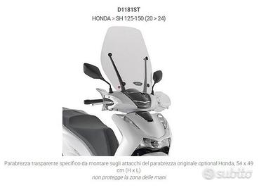 Parabrezza GIVI per Honda SH 125/150 CODICE D1151S