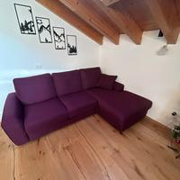 Divano 4 posti con letto scorrevole