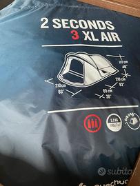 Tenda campeggio 3 posti xl air + materassi