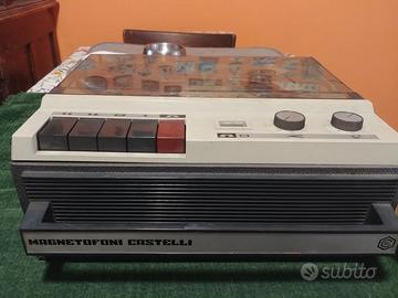 Magnetofono Castelli a bobine anni 70. Modello S40