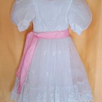 vestito bambina cerimonia bianco anni 7/8 
