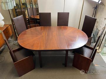 Tavolo Olbia in palissandro di Ico Parisi per Mim