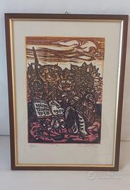 xilografia  Remo Wolf