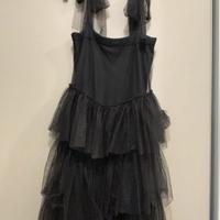 Vestito da sera nero in tulle