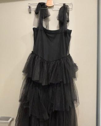 Vestito da sera nero in tulle