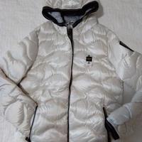 Giacca imbottita bianca con cappuccio