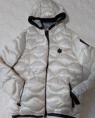 Giacca imbottita bianca con cappuccio