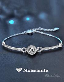 Braccialetto Donna Argento 925 Moissanite 1 Carato