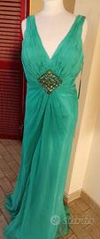 Abito lungo verde tg 46-48-50 Marfil Rosa Clara 
