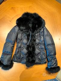 Piumino Donna Anno ZHERO Nero Antracite 40 Small