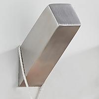 Gancio appendiabiti design acciaio satinato