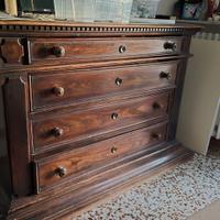 cassettiera,  comodini e testata letto