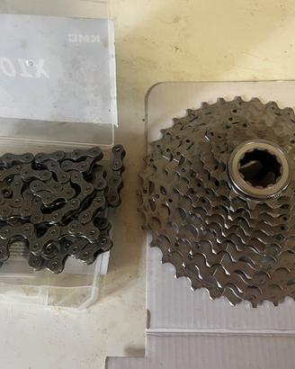Shimano cassetta pignoni HG CS-M750 10v+catena