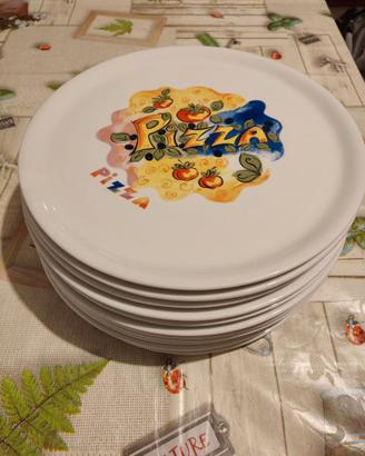 Piatti per pizza porcellana Saturnia