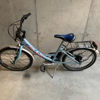 bicicletta azzurra diametro 20