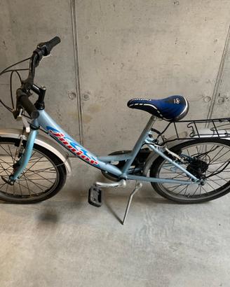 bicicletta azzurra diametro 20