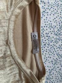 tuta  ciniglia color oro