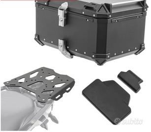 Bauletto alluminio 65l  + piastra bmw 1250gs