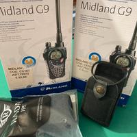 2 Midland G9+ 2 custodie+2 auricolari