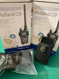 2 Midland G9+ 2 custodie+2 auricolari