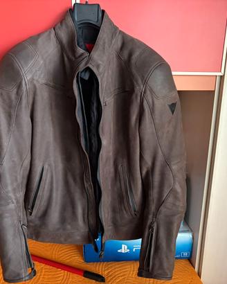 Giubbotto In Pelle Dainese BLACK HAWK PELLE TG. 52