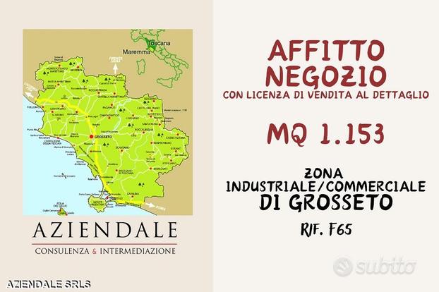 Negozio mq 1.153 a grosseto in zona commerciale