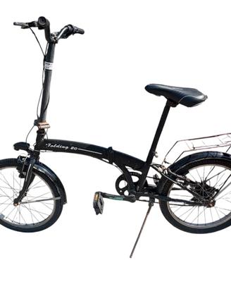 Bici pieghevole nera