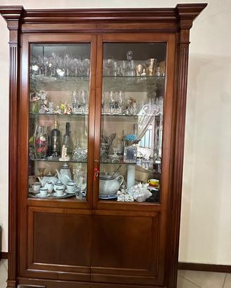Vetrina/Credenza in legno pregiato-mobile classico