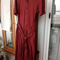 Vestito lungo in viscosa