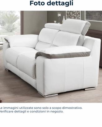 Divano in pelle 2 posti