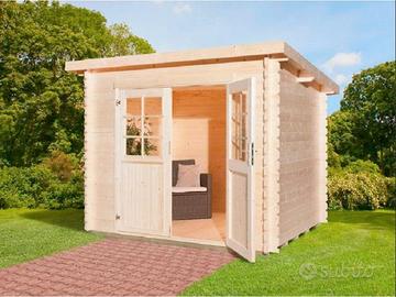 CASETTA DI LEGNO GRENADA 270x220x211h cm sp. 28