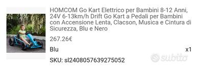 go-kart elettrico 
