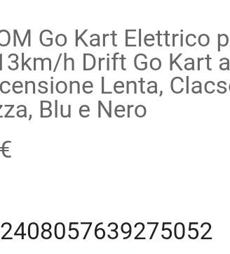 go-kart elettrico 