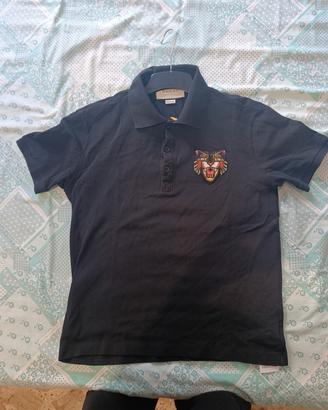 Polo Gucci con ricamo tigre 