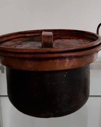 Antica Casseruola  in RAME BATTUTO