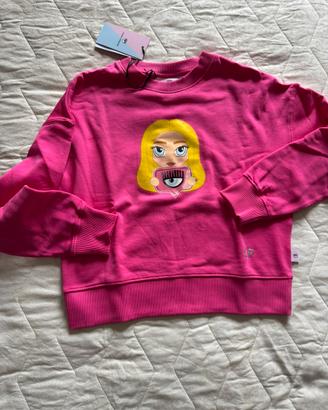 Chiara Ferragni felpa tg S con logo Eyelike nuova