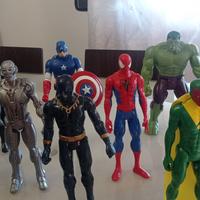 9 Avengers  h. 30 cm.    ( Lotto ).   🎁NOVITÀ🎄