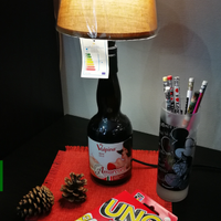 Lampada bottiglia birra amarcord volpina