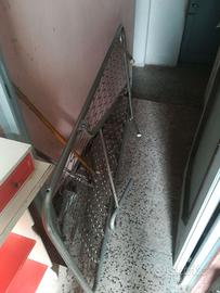 rete letto singolo in acciaio