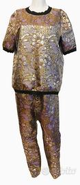 Completo casacca e pantaloni , Marni , lame oro